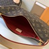 Louis Vuitton LOOP Medium Classic Canvas Textured Half Moon Bag Louis Vuitton LOOP Medium Classic Canvas Textured Half Moon Bag