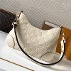 Louis Vuitton ONTHEGO Medium Classic White Canvas Textured Half Moon Bag Louis Vuitton ONTHEGO Medium Classic White Canvas Textured Half Moon Bag