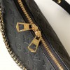 Louis Vuitton ONTHEGO Medium Classic Black Canvas Textured Half Moon Bag Louis Vuitton ONTHEGO Medium Classic Black Canvas Textured Half Moon Bag