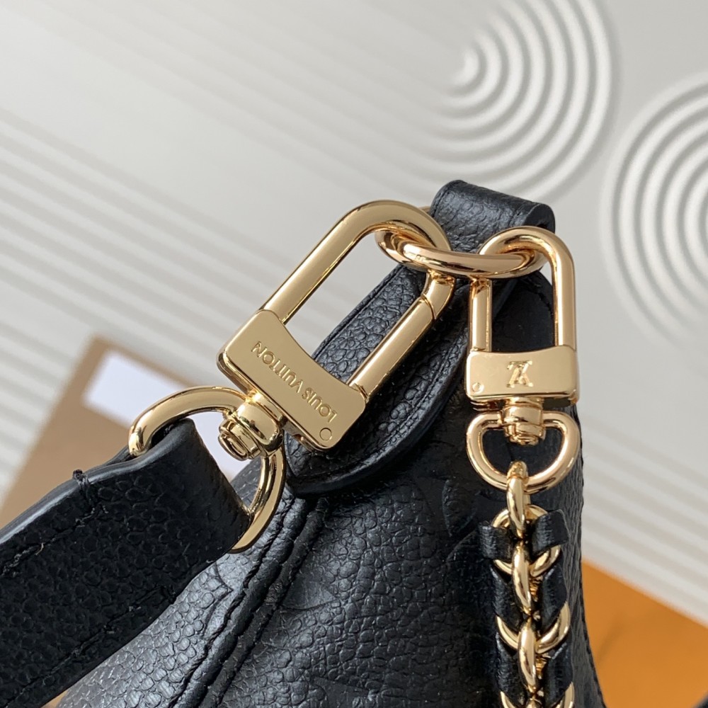 Louis Vuitton ONTHEGO Medium Classic Black Canvas Textured Half Moon Bag Louis Vuitton ONTHEGO Medium Classic Black Canvas Textured Half Moon Bag