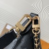 Louis Vuitton ONTHEGO Medium Classic Black Canvas Textured Half Moon Bag Louis Vuitton ONTHEGO Medium Classic Black Canvas Textured Half Moon Bag