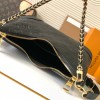 Louis Vuitton ONTHEGO Medium Classic Black Canvas Textured Half Moon Bag Louis Vuitton ONTHEGO Medium Classic Black Canvas Textured Half Moon Bag