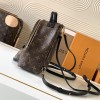 Louis Vuitton Classic Medium Textured Canvas Backpack Louis Vuitton Classic Medium Textured Canvas Backpack