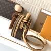 Louis Vuitton Classic Canvas Textured Round Shoulder Bag Louis Vuitton Classic Canvas Textured Round Shoulder Bag
