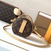 Louis Vuitton Classic Canvas Textured Round Shoulder Bag Louis Vuitton Classic Canvas Textured Round Shoulder Bag