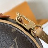 Louis Vuitton Classic Canvas Textured Round Shoulder Bag Louis Vuitton Classic Canvas Textured Round Shoulder Bag