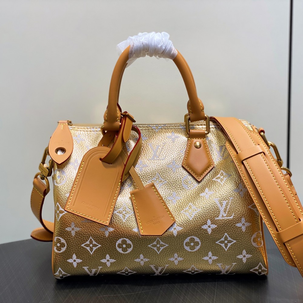 Louis Vuitton SPEEDY P9 25CM canvas textured tote bag M24423