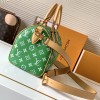 Louis Vuitton SPEEDY green canvas textured tote bag Louis Vuitton SPEEDY green canvas textured tote bag