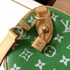 Louis Vuitton SPEEDY green canvas textured tote bag Louis Vuitton SPEEDY green canvas textured tote bag