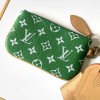 Louis Vuitton SPEEDY green canvas textured tote bag Louis Vuitton SPEEDY green canvas textured tote bag