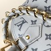 Louis Vuitton Speedy Small Blue Textured Canvas Tote Louis Vuitton Speedy Small Blue Textured Canvas Tote