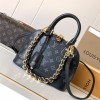 Louis Vuitton Alma Black Textured Canvas Tote Louis Vuitton Alma Black Textured Canvas Tote