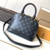 Louis Vuitton Alma Black Textured Canvas Tote Louis Vuitton Alma Black Textured Canvas Tote