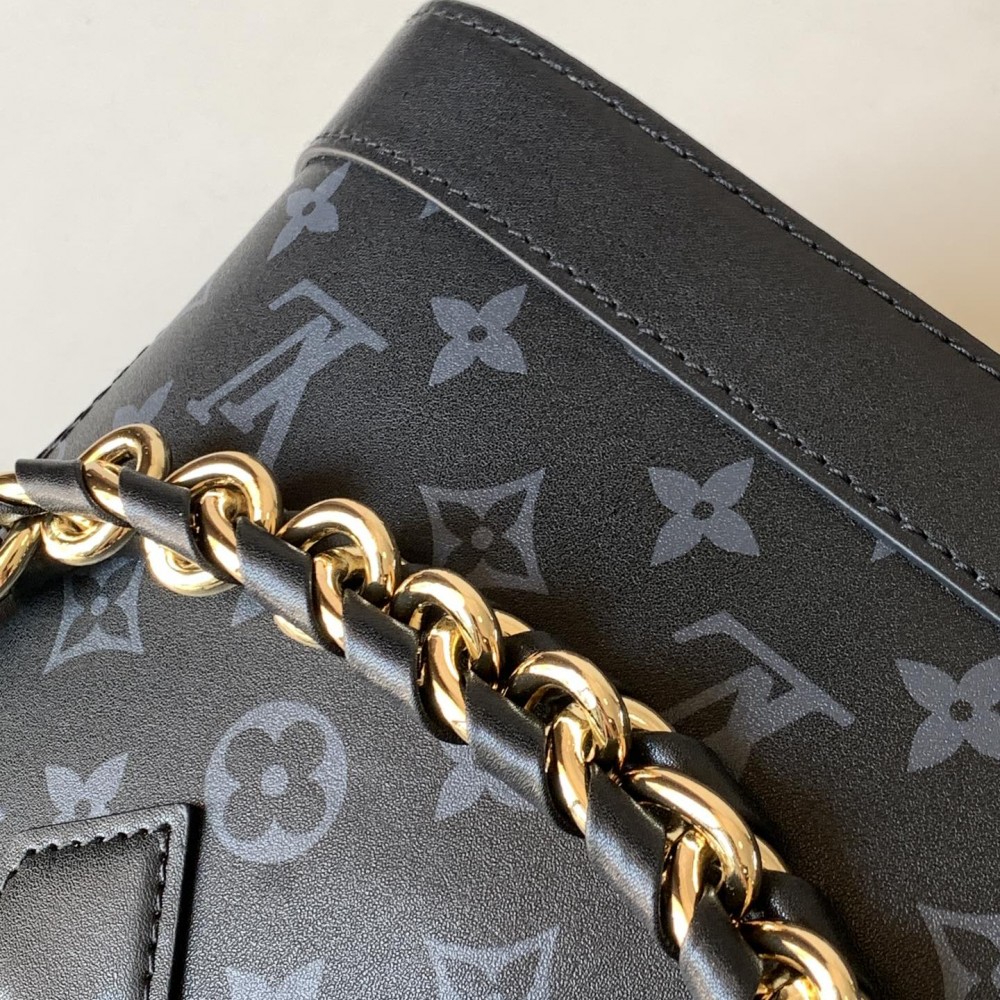 Louis Vuitton Alma Black Textured Canvas Tote Louis Vuitton Alma Black Textured Canvas Tote