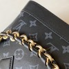 Louis Vuitton Alma Black Textured Canvas Tote Louis Vuitton Alma Black Textured Canvas Tote
