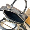 Louis Vuitton Alma Black Textured Canvas Tote Louis Vuitton Alma Black Textured Canvas Tote