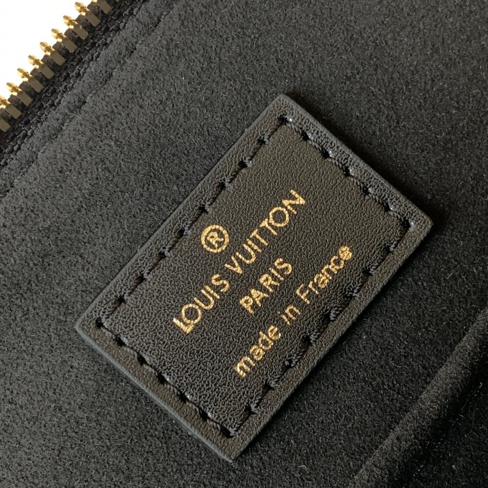 Louis Vuitton Alma Black Textured Canvas Tote Louis Vuitton Alma Black Textured Canvas Tote