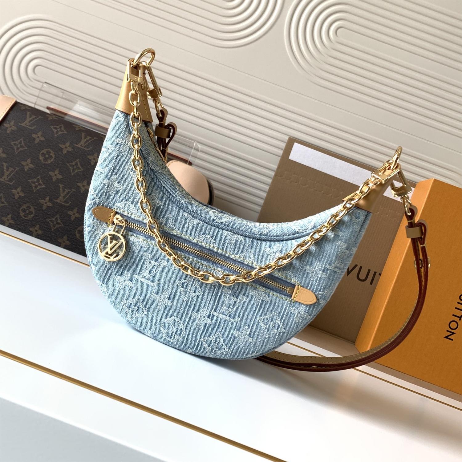 Louis Vuitton Denim Crescent Bag Louis Vuitton Denim Crescent Bag