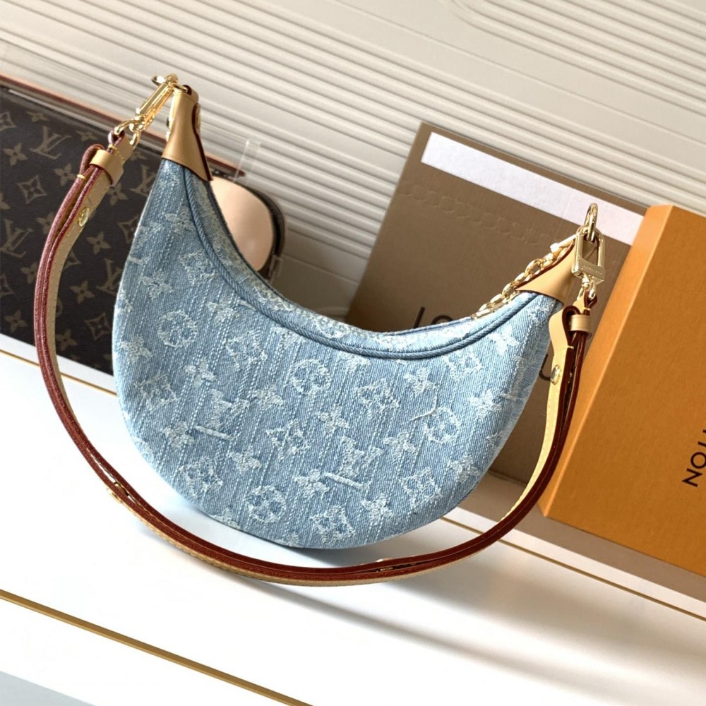 Louis Vuitton Denim Crescent Bag Louis Vuitton Denim Crescent Bag
