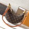 Louis Vuitton Original Canvas Textured Denim Crescent Bag Louis Vuitton Original Canvas Textured Denim Crescent Bag