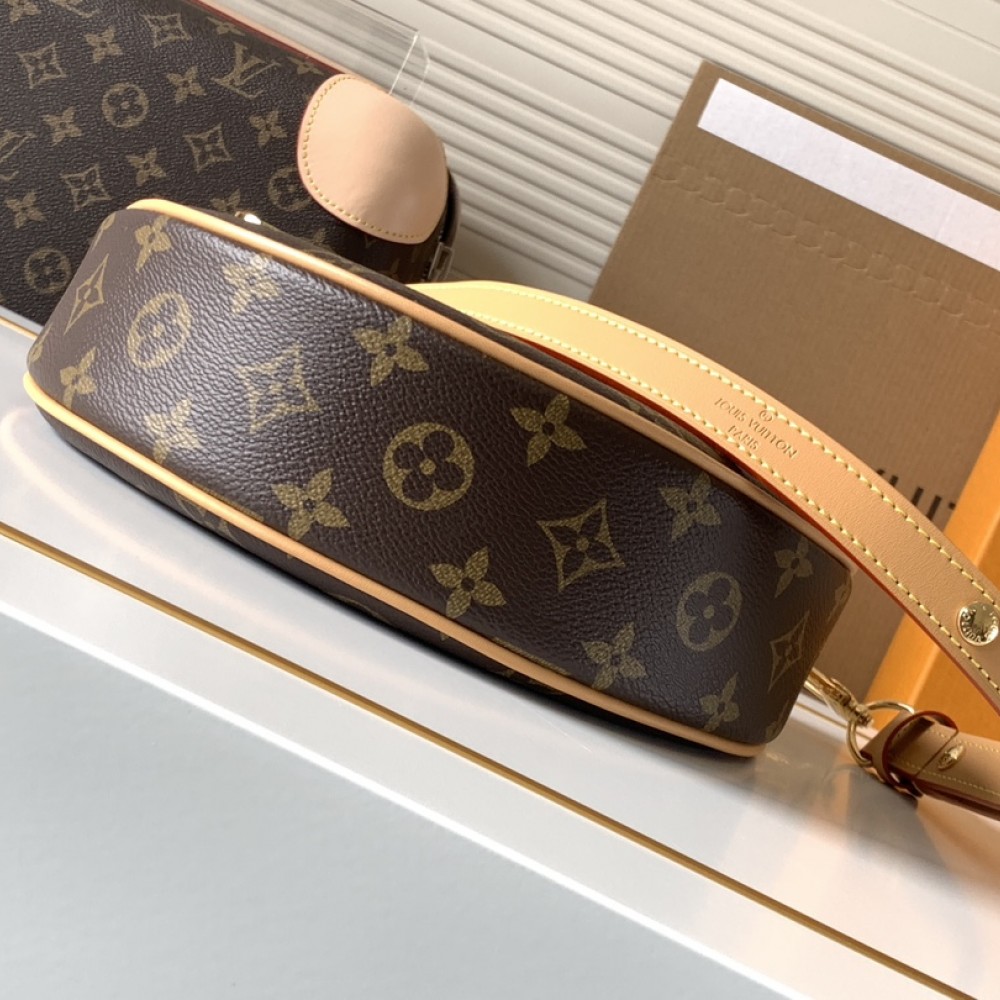 Louis Vuitton Original Canvas Textured Denim Crescent Bag Louis Vuitton Original Canvas Textured Denim Crescent Bag