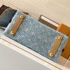 Louis Vuitton OnTheGo blue denim canvas bag Louis Vuitton OnTheGo blue denim canvas bag
