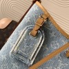 Louis Vuitton OnTheGo blue denim canvas bag Louis Vuitton OnTheGo blue denim canvas bag