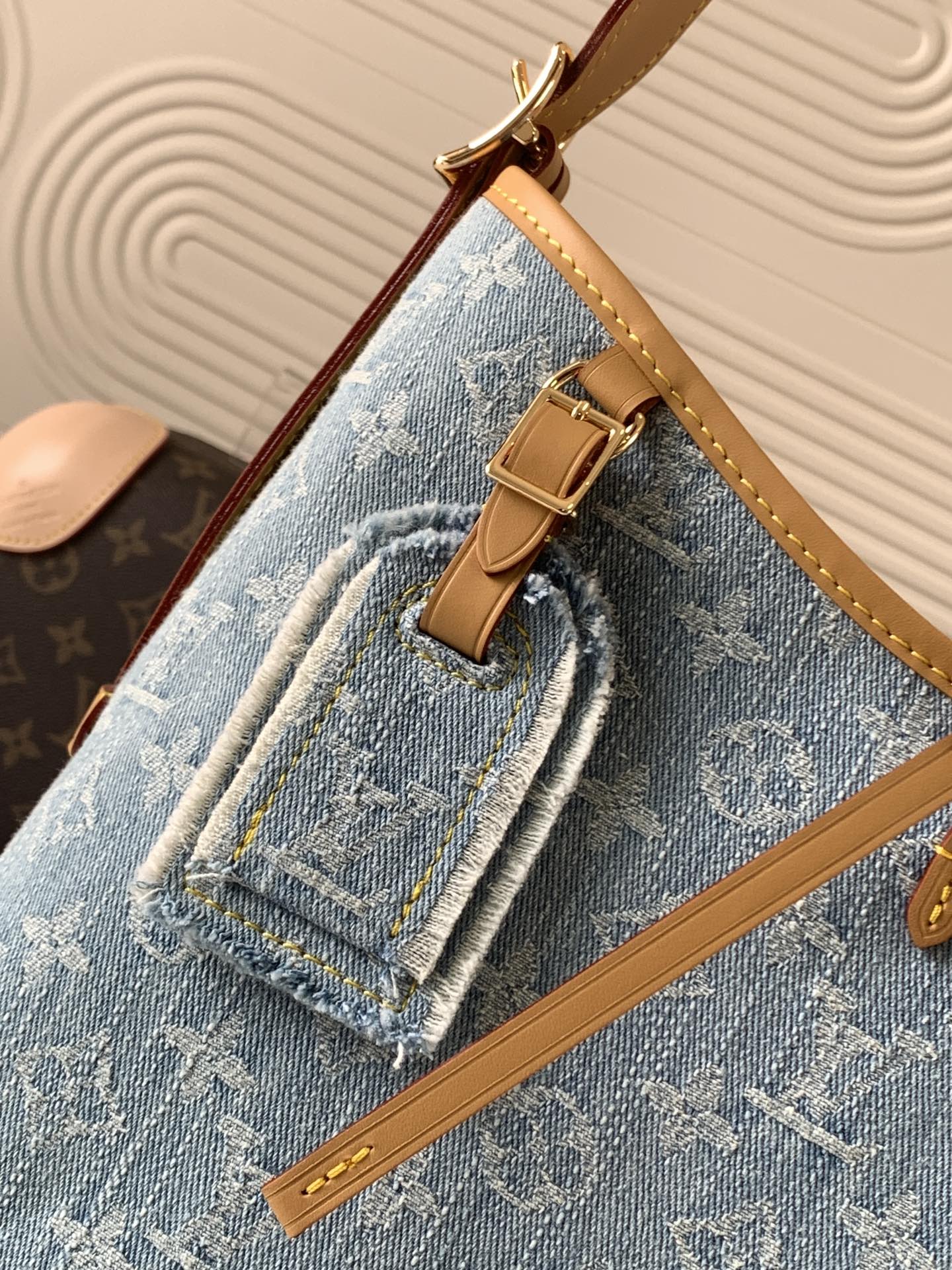 Louis Vuitton OnTheGo blue denim canvas bag Louis Vuitton OnTheGo blue denim canvas bag