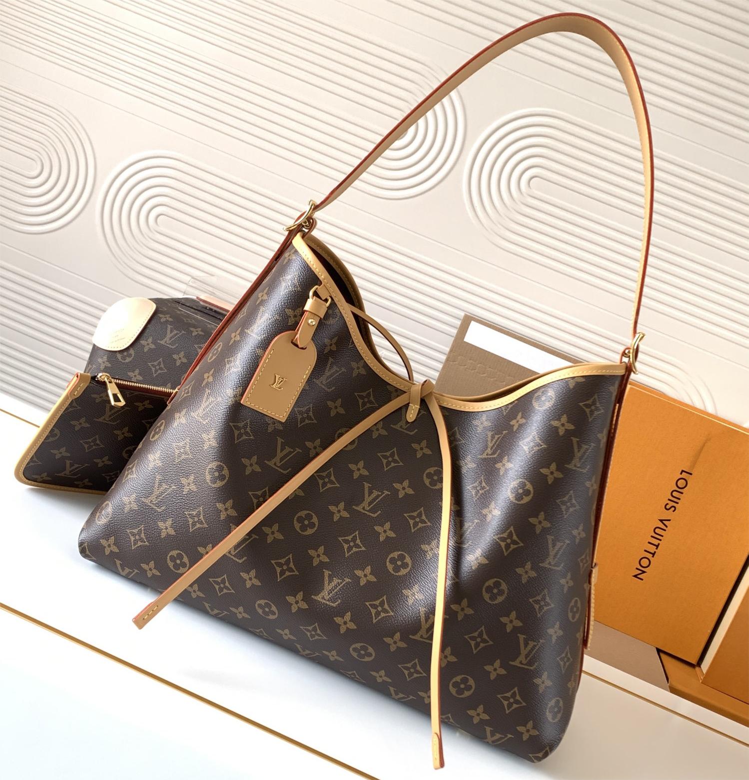 Louis Vuitton OnTheGo Large Classic Canvas Textured Bag Louis Vuitton OnTheGo Large Classic Canvas Textured Bag