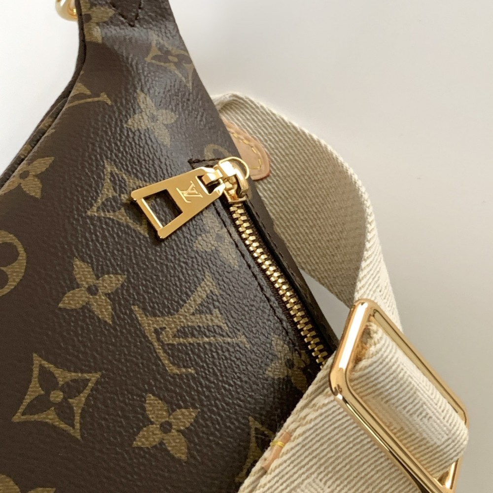 Louis Vuitton MINI BUMBAG Classic Canvas Textured Handbag Louis Vuitton MINI BUMBAG Classic Canvas Textured Handbag