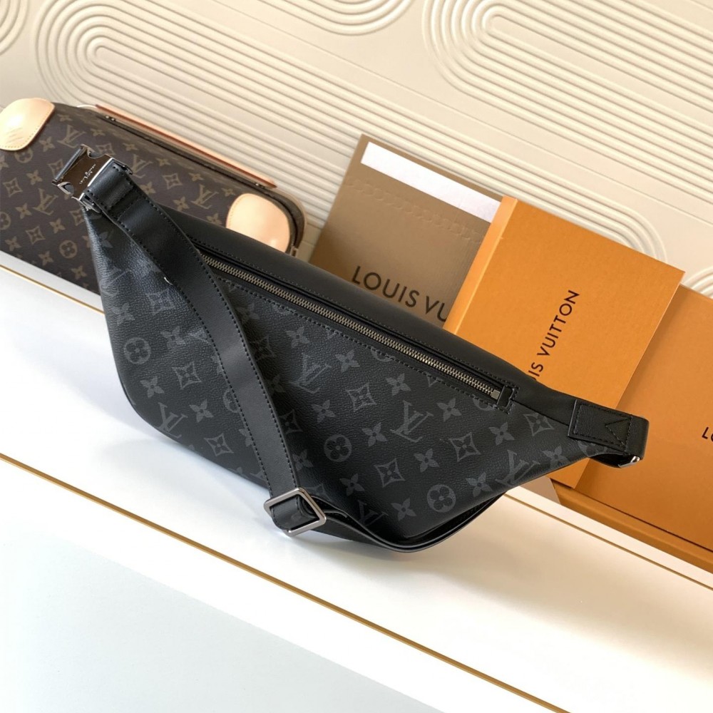 Louis Vuitton MINI BUMBAG classic black canvas textured handbag Louis Vuitton MINI BUMBAG classic black canvas textured handbag