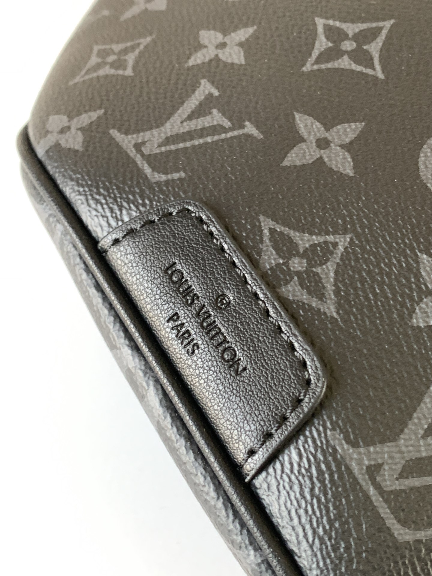Louis Vuitton MINI BUMBAG Classic Medium Black Canvas Textured Handbag Louis Vuitton MINI BUMBAG Classic Medium Black Canvas Textured Handbag