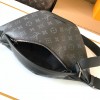 Louis Vuitton MINI BUMBAG Classic Medium Black Canvas Textured Handbag Louis Vuitton MINI BUMBAG Classic Medium Black Canvas Textured Handbag