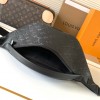 Louis Vuitton MINI BUMBAG Classic Medium Black Canvas Textured Leather Bag Louis Vuitton MINI BUMBAG Classic Medium Black Canvas Textured Leather Bag