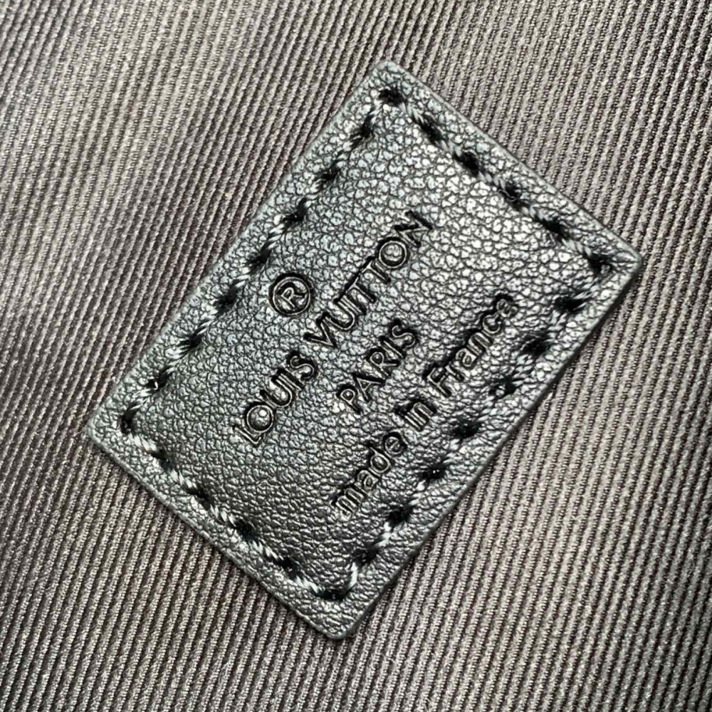 Louis Vuitton MINI BUMBAG Classic Medium Black Canvas Textured Leather Bag Louis Vuitton MINI BUMBAG Classic Medium Black Canvas Textured Leather Bag