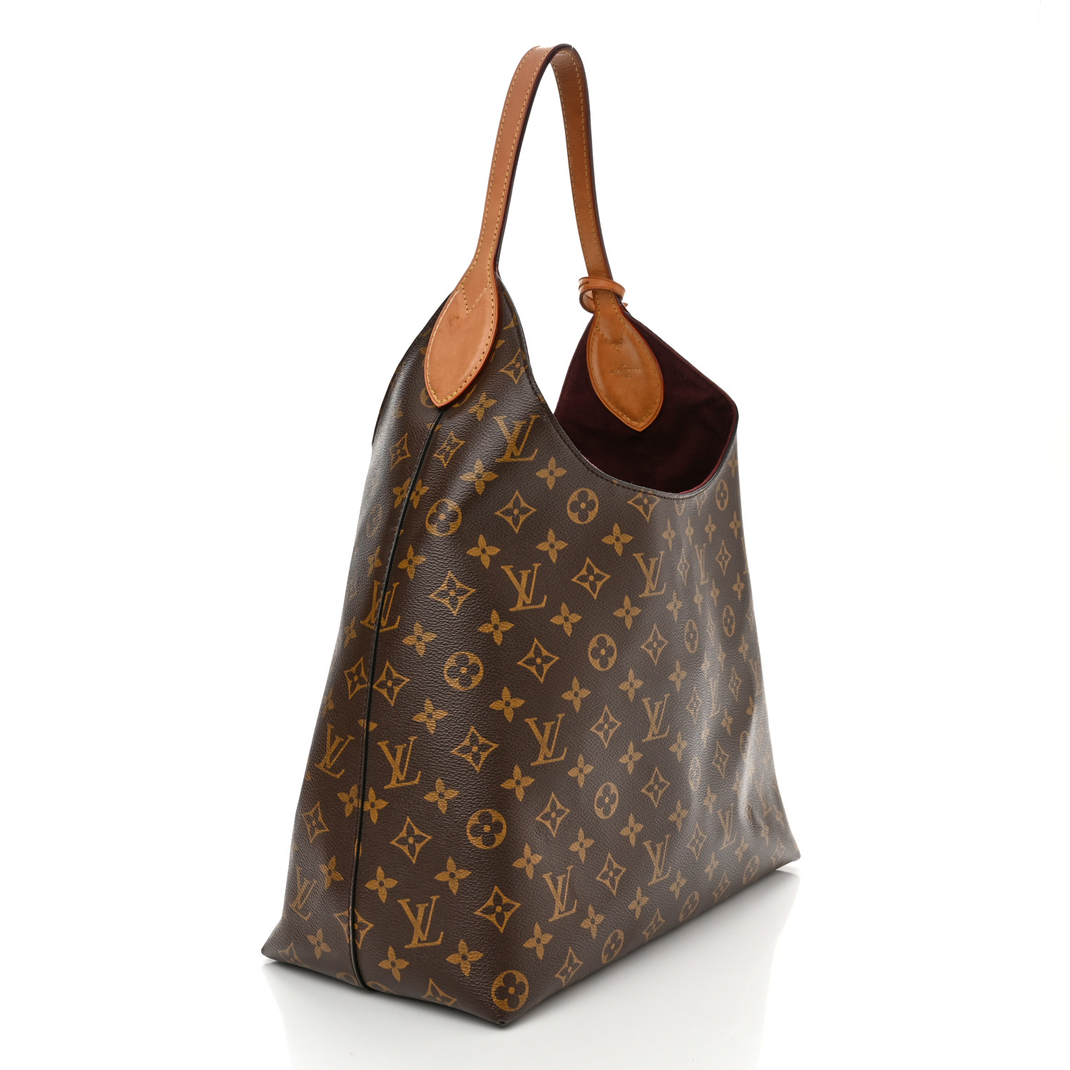 LOUIS VUITTON Monogram Flower Hobo Beige  LOUIS VUITTON Monogram Flower Hobo Beige