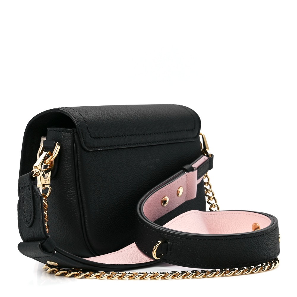 LOUIS VUITTON Grained Calfskin Lockme Tender Black LOUIS VUITTON Grained Calfskin Lockme Tender Black