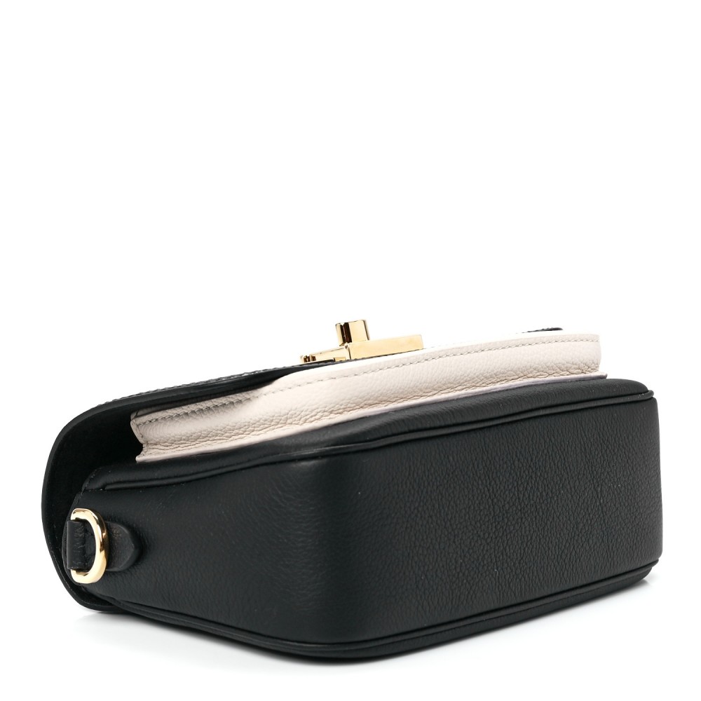 LOUIS VUITTON Grained Calfskin Lockme Tender Black LOUIS VUITTON Grained Calfskin Lockme Tender Black