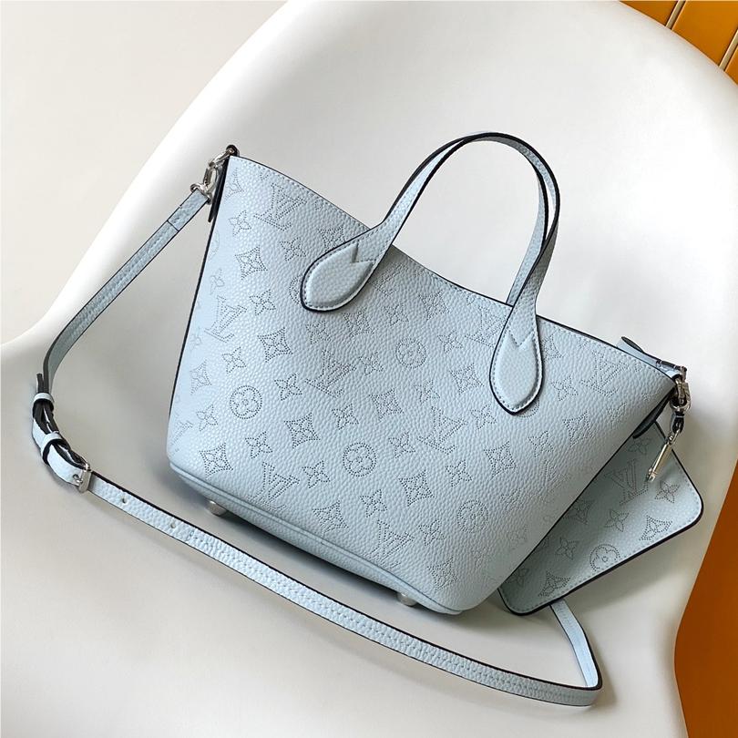 LOUIS VUITTON Hina PM Mahina Leather Tote Shoulder Bag Lilas  LOUIS VUITTON Hina PM Mahina Leather Tote Shoulder Bag Lilas