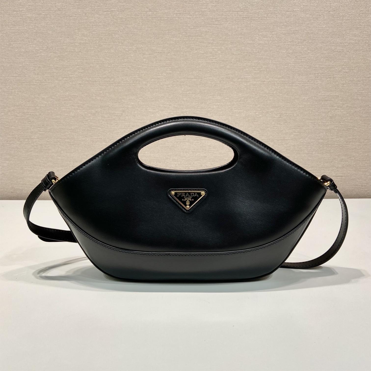 Prada Sidonie Mini Bag in Black Leather Shoulder Strap