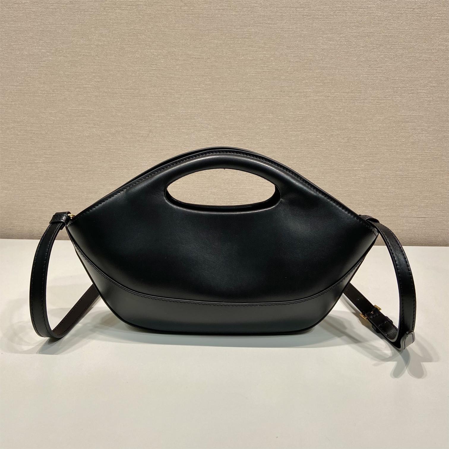 Prada Sidonie Mini Bag in Black Leather Shoulder Strap