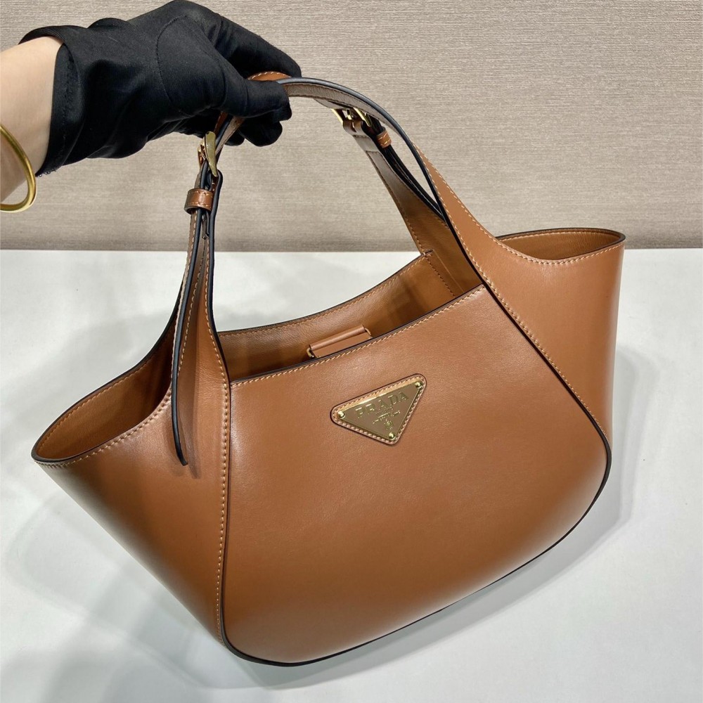 Prada Arqué naplak patent leather shoulder bag Prada Arqué naplak patent leather shoulder bag