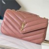 Saint Laurent NIKI series warm pink quilted leather exquisite hardware chain bag Saint Laurent NIKI series warm pink quilted leather exquisite hardware chain bag