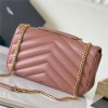 Saint Laurent NIKI series warm pink quilted leather exquisite hardware chain bag Saint Laurent NIKI series warm pink quilted leather exquisite hardware chain bag