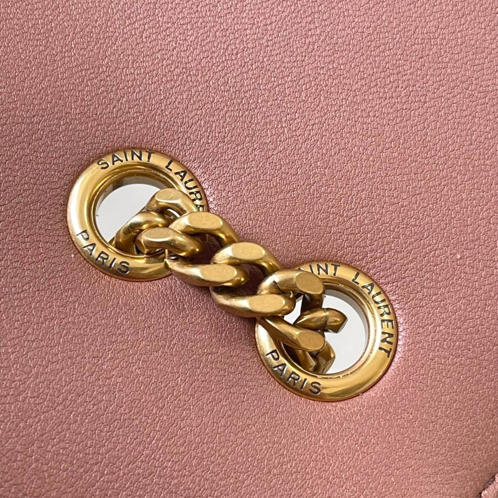 Saint Laurent NIKI series warm pink quilted leather exquisite hardware chain bag Saint Laurent NIKI series warm pink quilted leather exquisite hardware chain bag