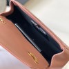 Saint Laurent NIKI series warm pink quilted leather exquisite hardware chain bag Saint Laurent NIKI series warm pink quilted leather exquisite hardware chain bag