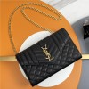 Saint Laurent classic chain stripe caviar leather shoulder bag Saint Laurent classic chain stripe caviar leather shoulder bag