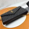 Saint Laurent classic chain stripe caviar leather shoulder bag Saint Laurent classic chain stripe caviar leather shoulder bag