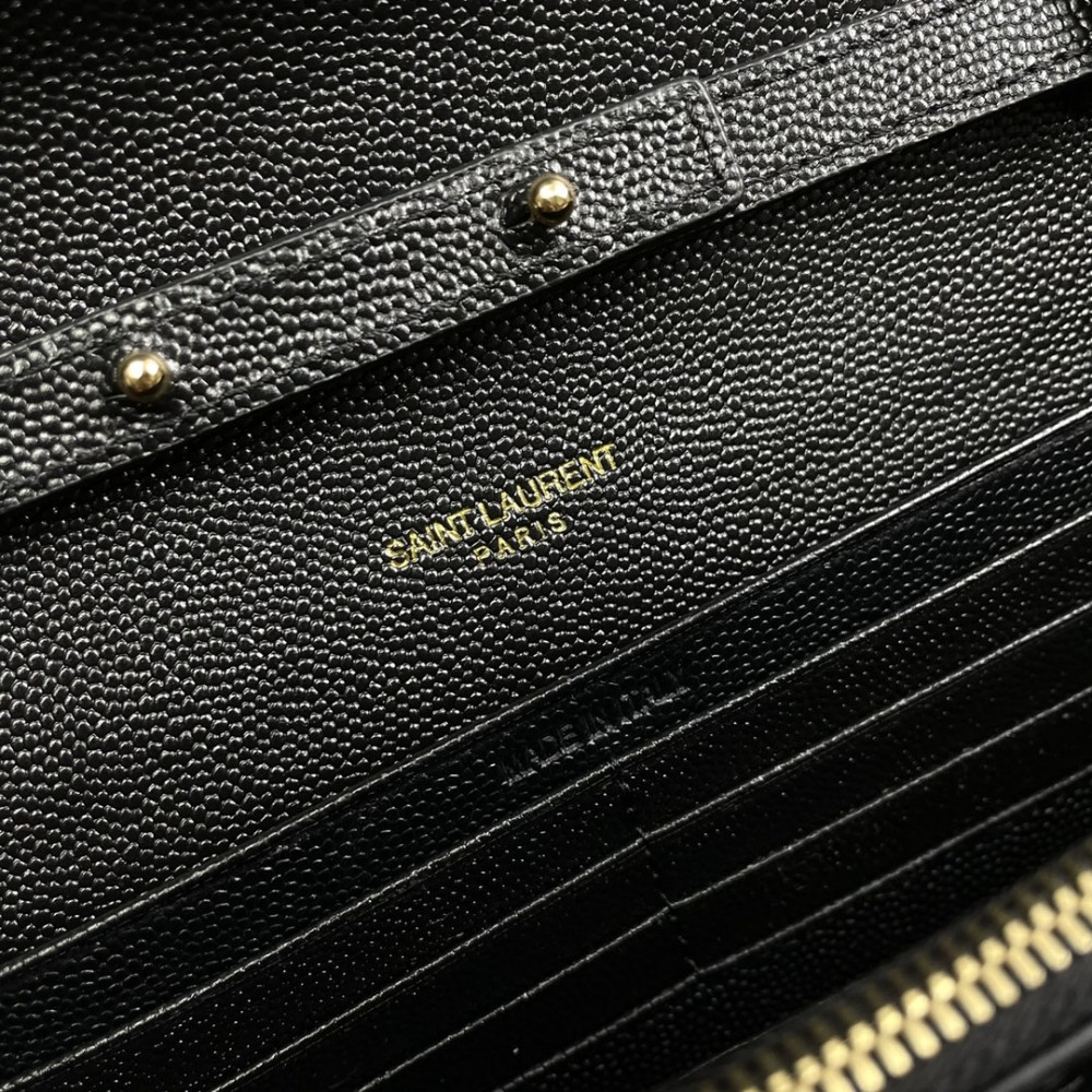 Saint Laurent classic chain stripe caviar leather shoulder bag Saint Laurent classic chain stripe caviar leather shoulder bag