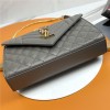 Saint Laurent classic chain stripe dark green leather shoulder bag Saint Laurent classic chain stripe dark green leather shoulder bag